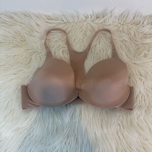 Victoria's Secret Smooth razor back Demi Nude Bra 34C